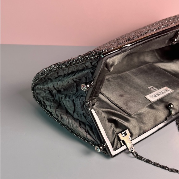 Moyna Silver Clutch Bag/Purse